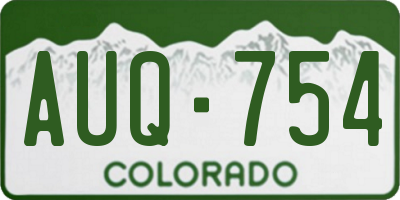 CO license plate AUQ754