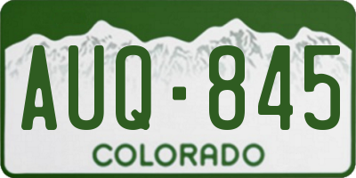 CO license plate AUQ845