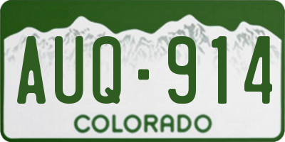 CO license plate AUQ914