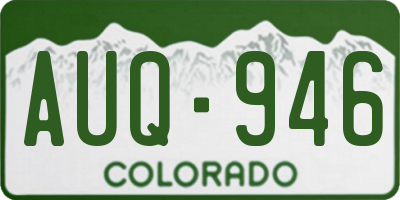 CO license plate AUQ946