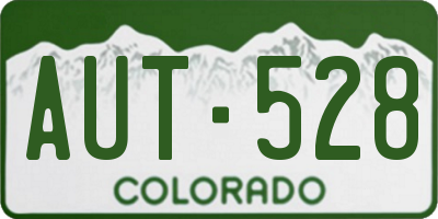 CO license plate AUT528