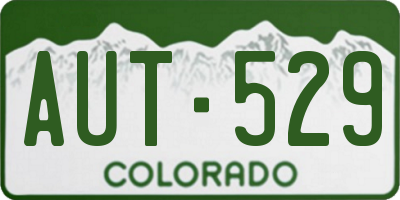 CO license plate AUT529
