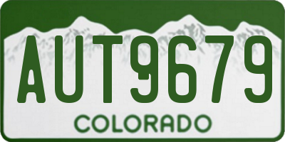 CO license plate AUT9679