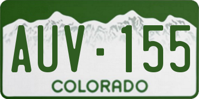 CO license plate AUV155