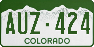 CO license plate AUZ424