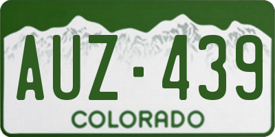 CO license plate AUZ439
