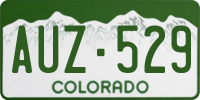 CO license plate AUZ529