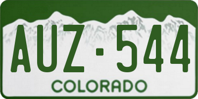 CO license plate AUZ544