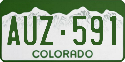 CO license plate AUZ591