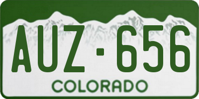 CO license plate AUZ656