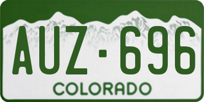CO license plate AUZ696