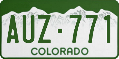 CO license plate AUZ771