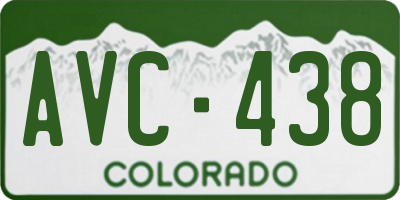 CO license plate AVC438