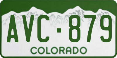 CO license plate AVC879