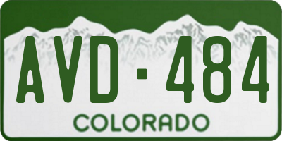 CO license plate AVD484