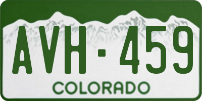 CO license plate AVH459