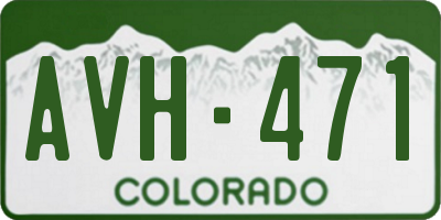 CO license plate AVH471