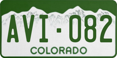 CO license plate AVI082