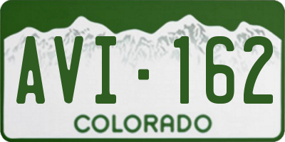 CO license plate AVI162