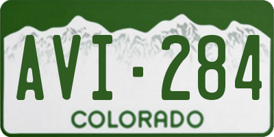 CO license plate AVI284