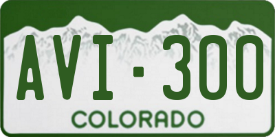 CO license plate AVI300