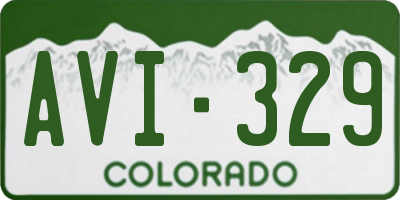 CO license plate AVI329