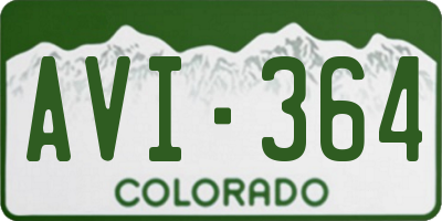 CO license plate AVI364