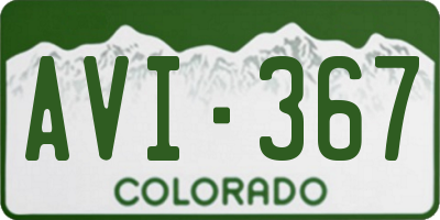 CO license plate AVI367