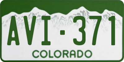 CO license plate AVI371