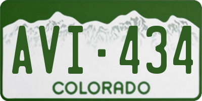 CO license plate AVI434
