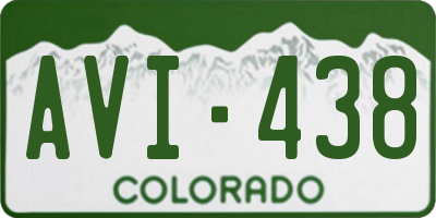 CO license plate AVI438