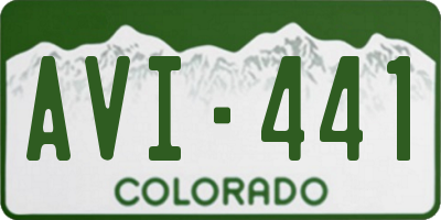 CO license plate AVI441