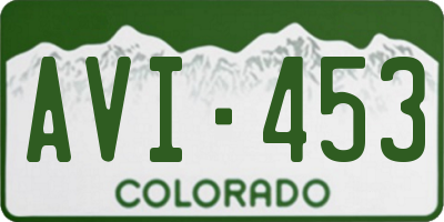 CO license plate AVI453