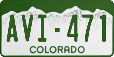 CO license plate AVI471
