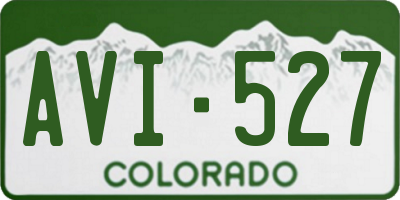 CO license plate AVI527