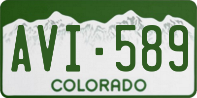 CO license plate AVI589