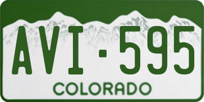 CO license plate AVI595