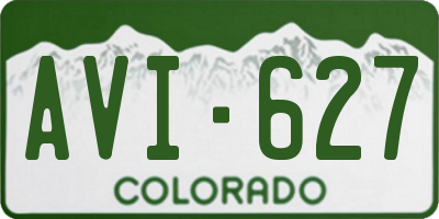 CO license plate AVI627