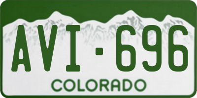 CO license plate AVI696