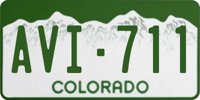 CO license plate AVI711