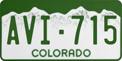 CO license plate AVI715