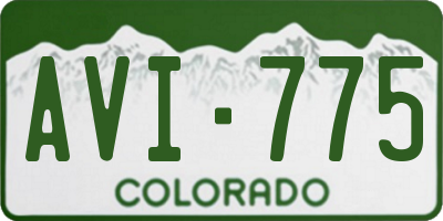 CO license plate AVI775