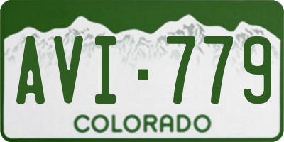 CO license plate AVI779