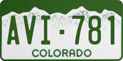 CO license plate AVI781