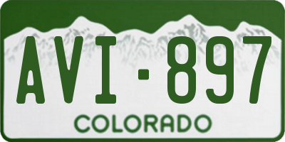 CO license plate AVI897