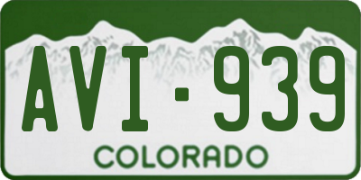 CO license plate AVI939