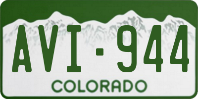 CO license plate AVI944