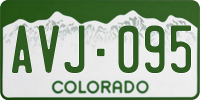 CO license plate AVJ095