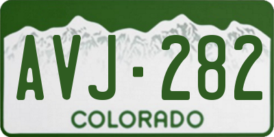 CO license plate AVJ282