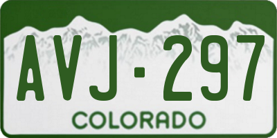 CO license plate AVJ297